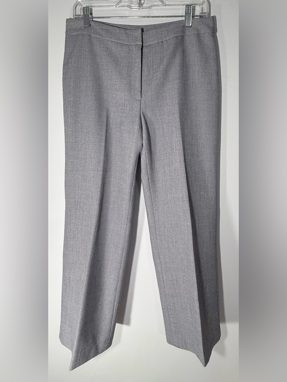 Le Suit Gray Lined Dress Trousers — Wide Leg